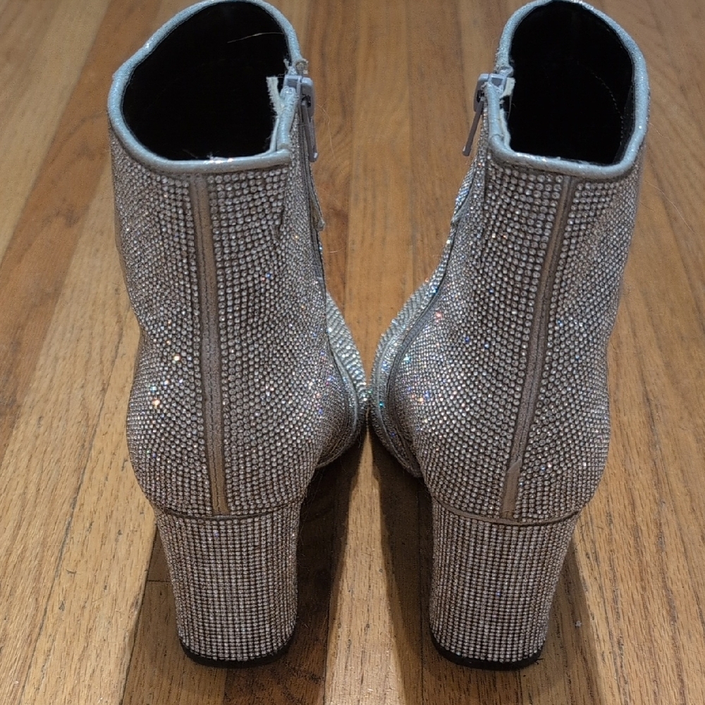 Silver Ankle Booties - Picture 3 of 7
